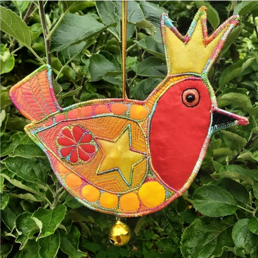 Festive Bird Hanging Decoration 