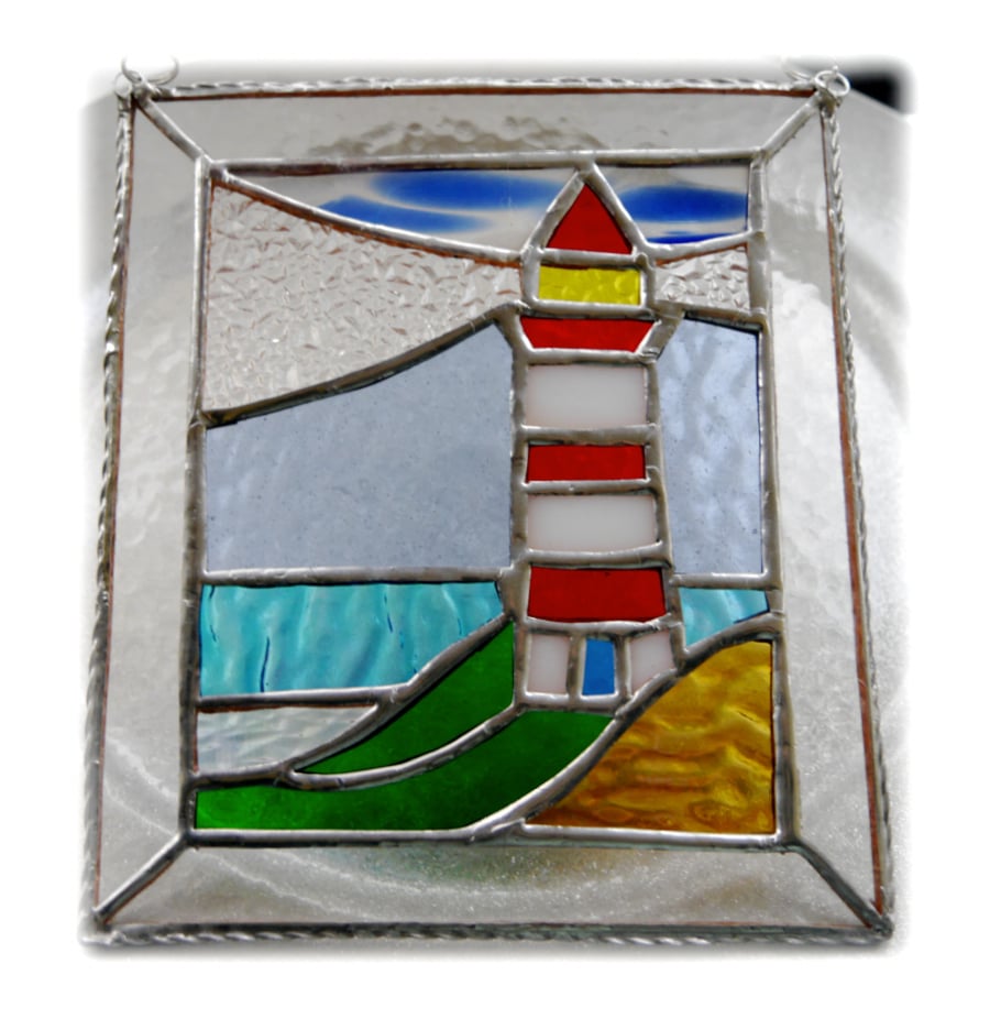 Lighthouse Suncatcher Stained Glass Picture 012