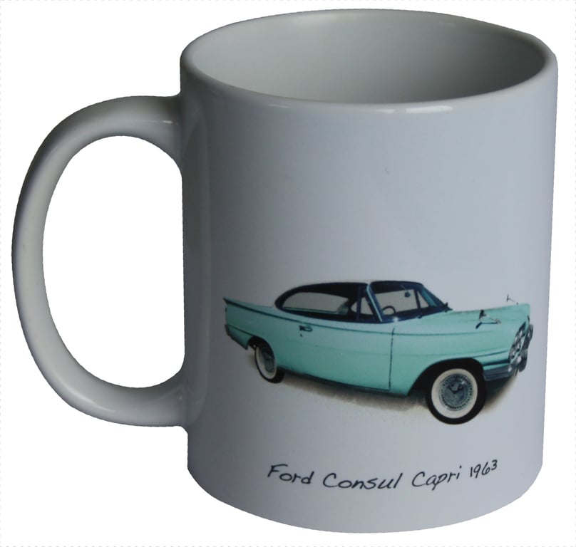 Ford Consul Capri 1963 - 11oz Ceramic Mug for Classic Ford fan