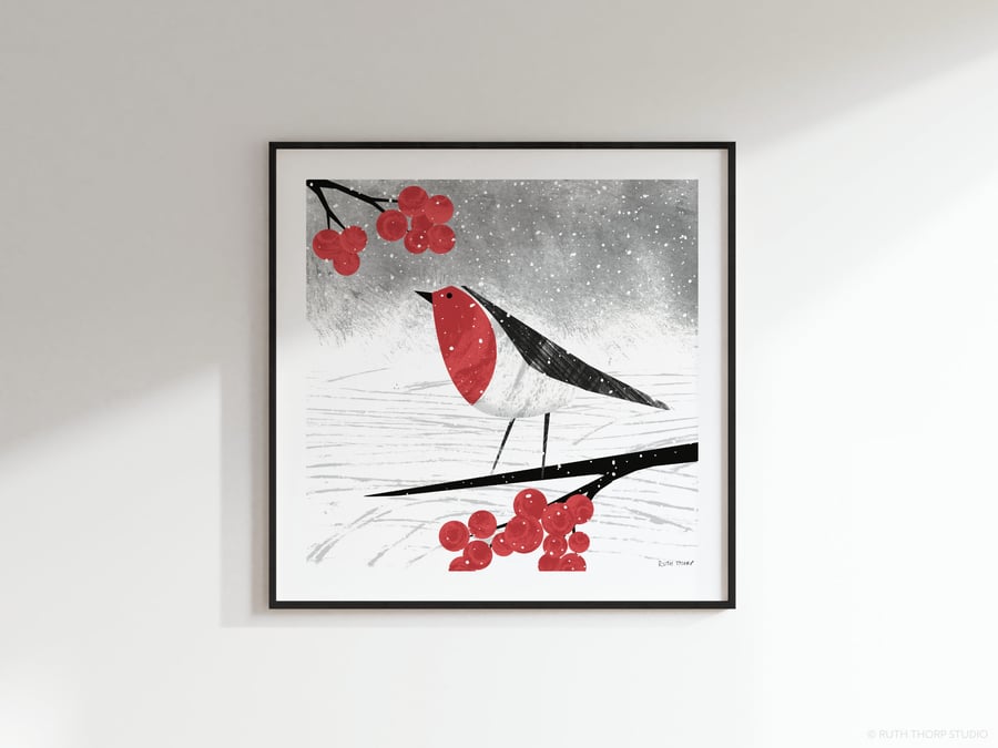 Watching Square Art Print