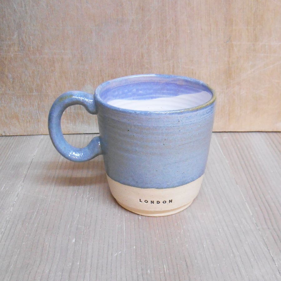 Larger London Elf Blue ceramic Mug