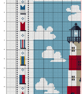 236B - Lighthouse Alphabet Sampler Cross Stitch Pattern: Maritime Signal Flags - Image 4