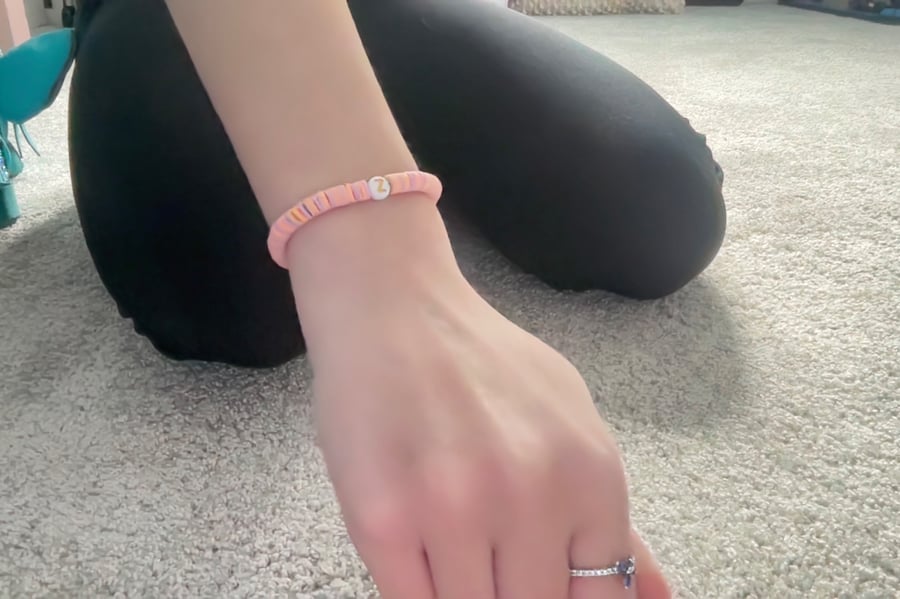 Colourful letter Z bracelet