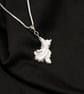 Acanthus Handmade Fine Silver Pendant