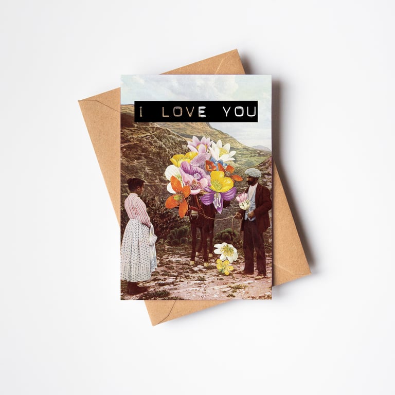 I Love You Greeting Card, Valentine's Day Card - The Suitor