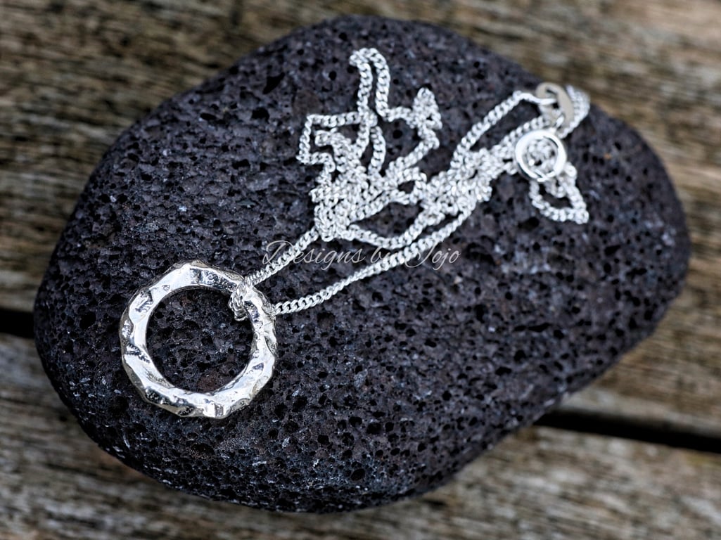 Meteor Necklace in Sterling Silver 