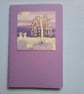Mini Notebook featuring Bunny Rabbit and Weeping Cherry Tree - Image 3