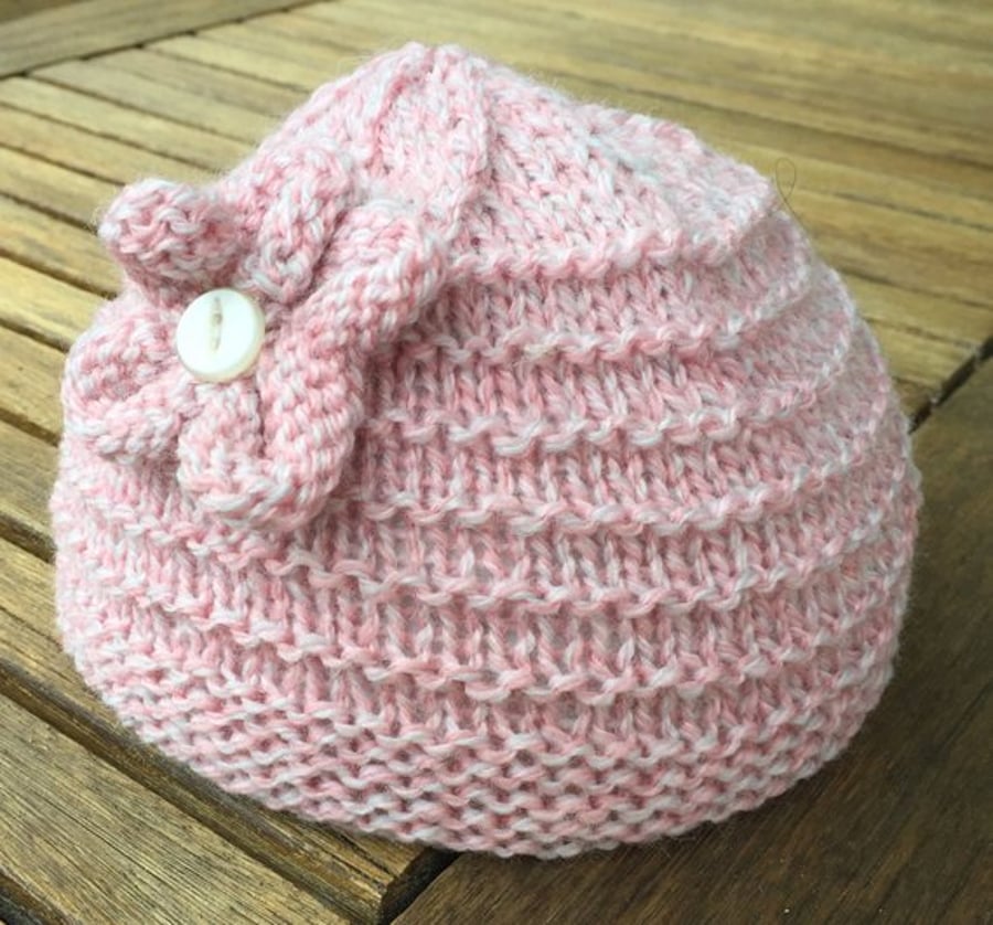 Baby girl pink hat