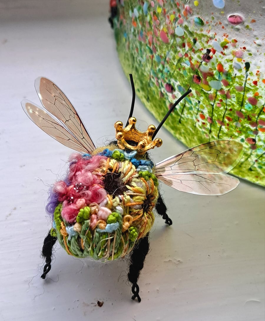 Embroidered Queen Bee 