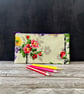 Pencil Case made from Rare 1940s Vintage Barkcloth Fabric, Purple - Image 10