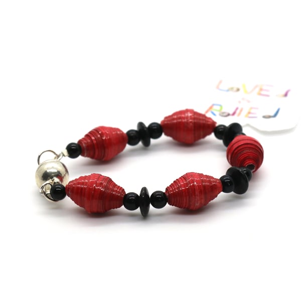 Hand-Rolled Paper Bead Bracelets – The Village of Hope Shop