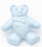 10 baby blue teddy Bear buttons 25mm