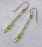 Peridot and Sterling Silver Earrings - Image 2