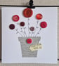 Just for You handmade card Say it with Flowers buttons