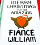Fiance Christmas Card, Pesonalised Christmas Card Fiance - Image 9