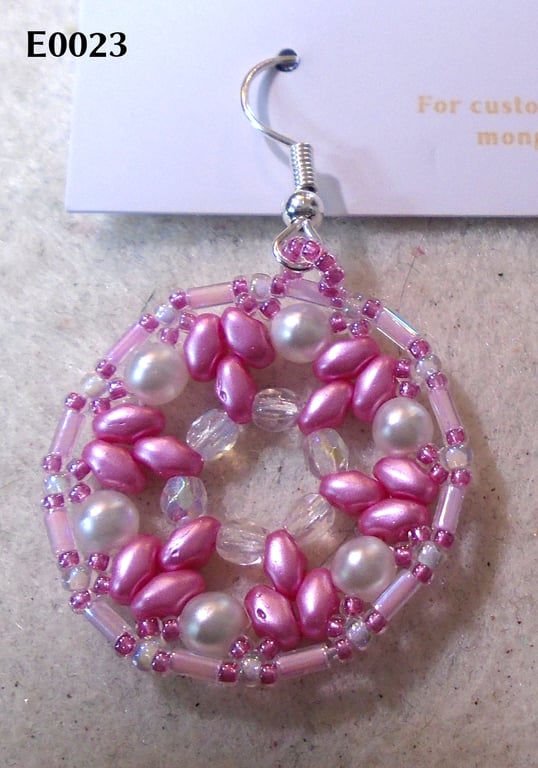 1920s-style bead earrings (customisable)