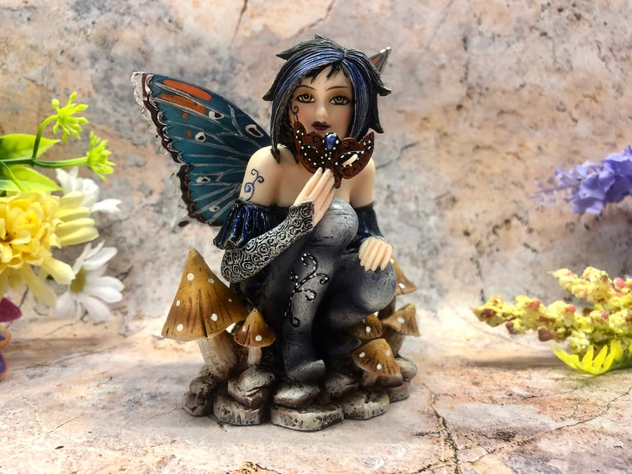 Mystic Butterfly Whisperer Fairy Figurine Fanta - Folksy