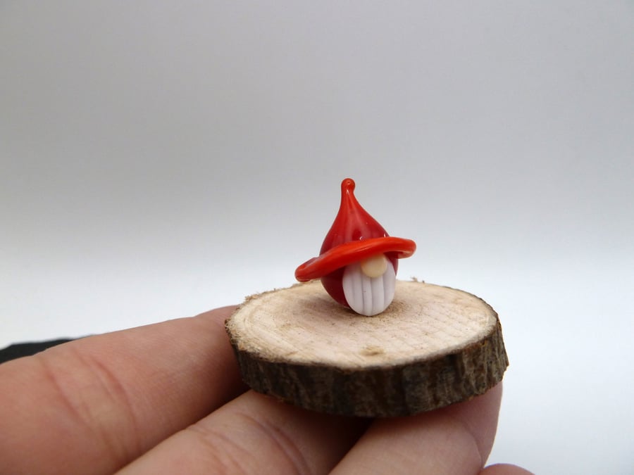 small glass gnome gift