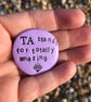 TA stands for Totally Amazing Teaching Assistant Gift Pocket Pebble - Image 4