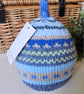 Designer Toddlers Knotted Hand Knitted Fairisle Hat 1 - 2 Years Size - Image 1