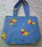 Winnie the Pooh on Blue Fabric Bag - Image 2