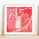 Summer View 3 Square Art Print - Abstract Moments Collection