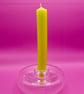 Handblown Clear Glass Candle Stick Holder