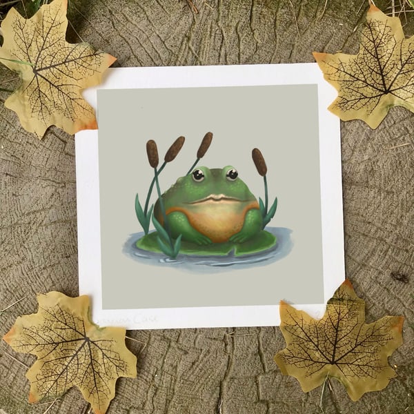 Bull Frog Art Print 