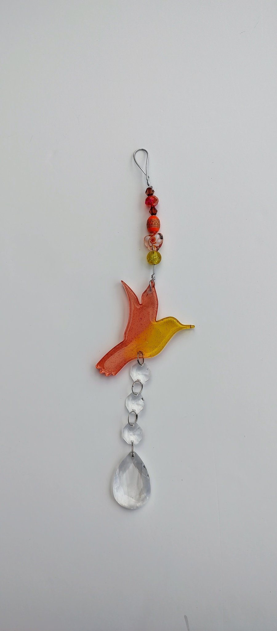 Sparkly Resin Sun Catcher Decoration - Bird 2