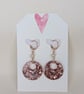 Circle Shaped Resin Earrings