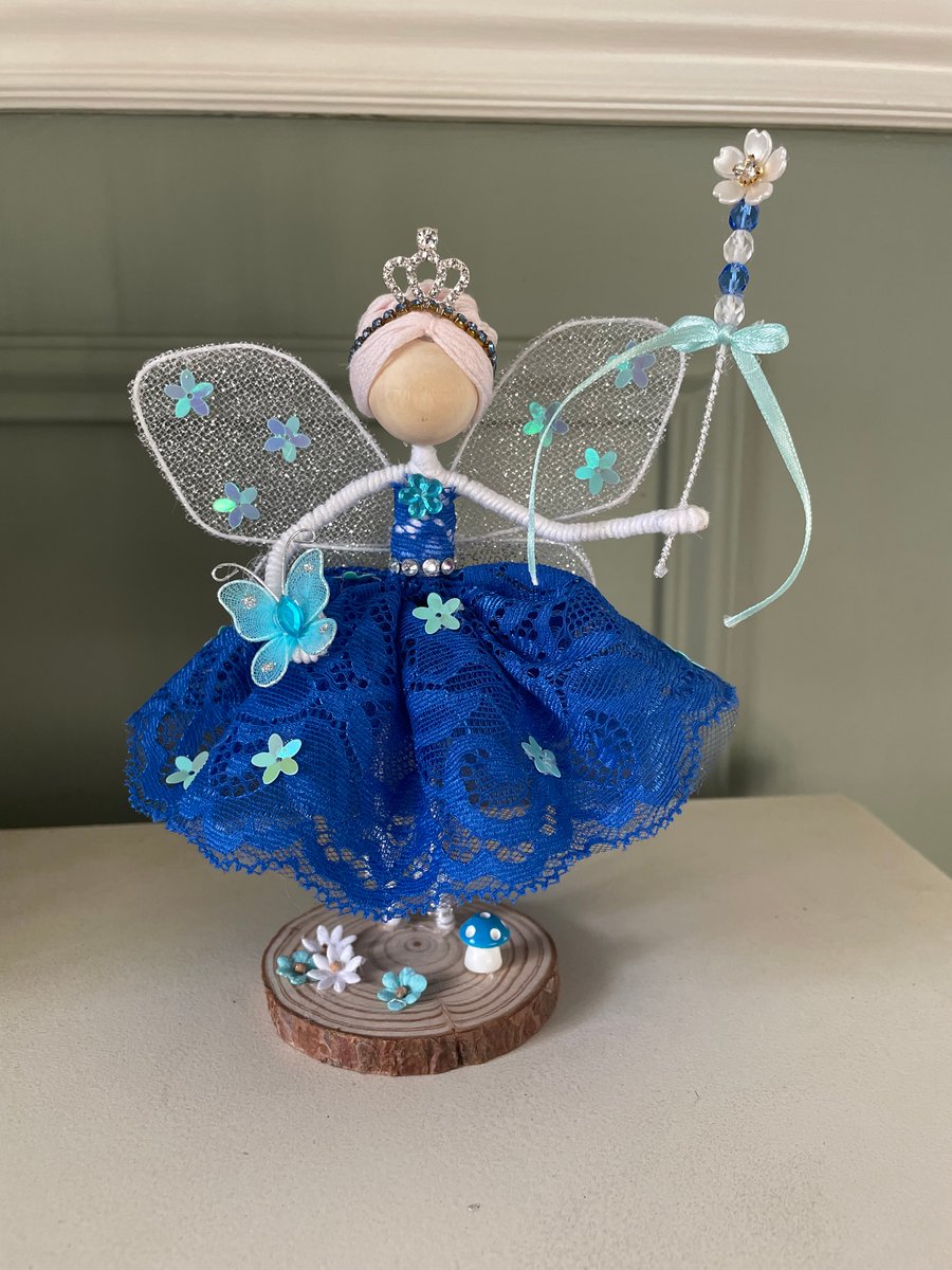 Beautiful handmade ballerina fairy ornament, keepsake gift, nursery decoration 
