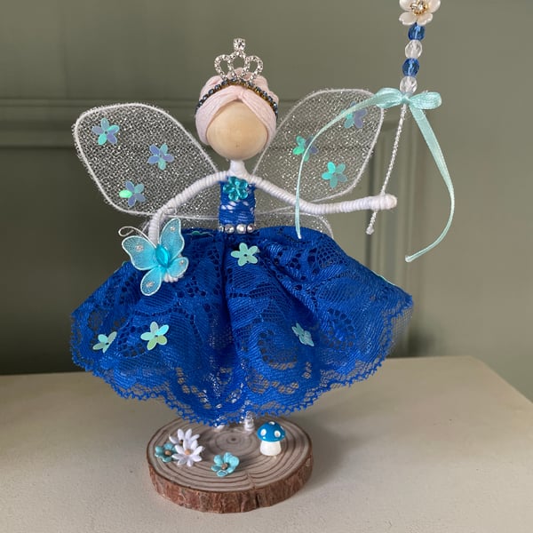 Beautiful handmade ballerina fairy ornament, keepsake gift, nursery decoration 