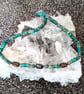 Mens Blue Quartzite & Bronzite Gemstone Beaded Necklace 18 Inch - Image 4