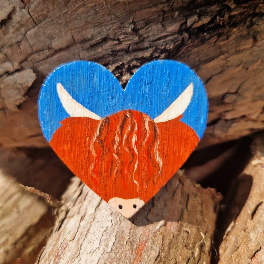 Highland Cow Gift, Cow Pin, Cow Brooch, Highland Cow Accessory, Mum Gift