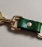 Compact Leather Keyring Solid Brass Trigger Clip And Split Ring - Image 5