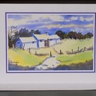 Art Greetings Card, Pembrokeshire Cottage, Wales, A5, Blank Inside