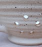 Hand thrown Berry bowl cup or colander drainer stoneware ceramic in ivory cream - Image 2