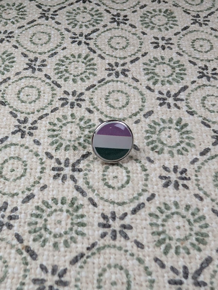 Gender Flag Pin - Pride Themed Pin - Small Resin Topped Pin Badge - LGBTQ