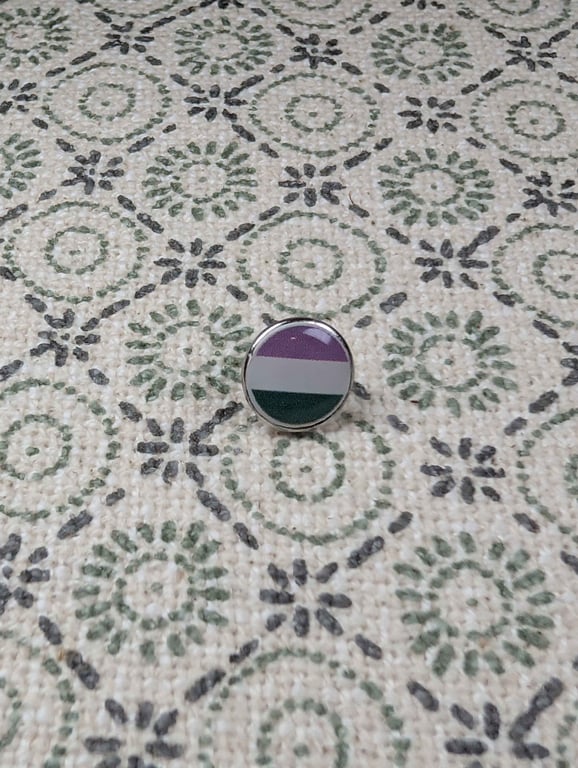 Gender Flag Pin - Pride Themed Pin - Small Resin Topped Pin Badge - LGBTQ
