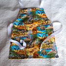 Dinosaur, apron, age 2-6 years