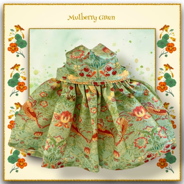 Duck Egg Blue Strawberry Thief Dress