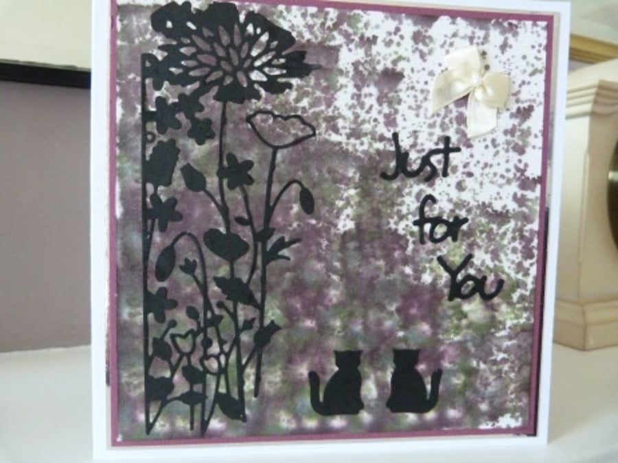 Night Time Garden birthday card