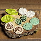 Set of five pairs of ceramic earring beads set 2