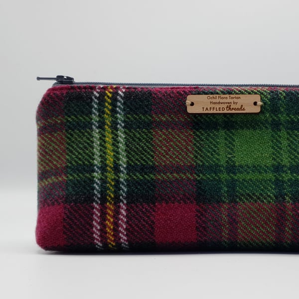 Ochil Flora Handwoven  pencil case, brush case, cosmetic bag 