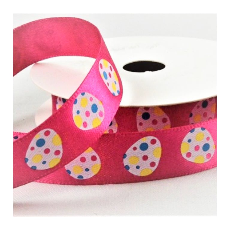 5 metres satin Easter ribbon 15mm