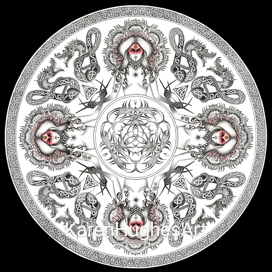 Dragon Goddess (20x20cm)