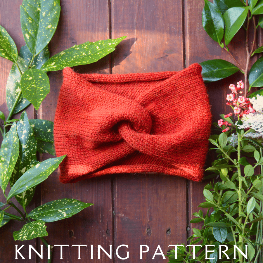 The Easy Peasy Headband Knitting Pattern PDF Version By Email