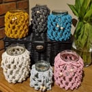 Macrame boho style jars - lanterns-vase 