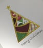 Paper pieced Christmas Tree Christmas card - Image 2