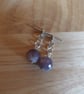 Dogs tooth amethyst cufflinks - Image 1